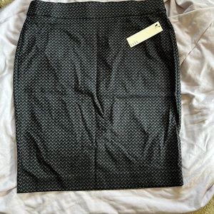 Black and grey pencil skirt